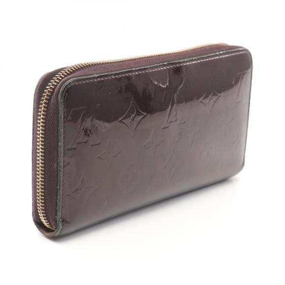 Louis Vuitton Long Zippy Purple Leather Vernis Amarante Wallet - Picture 1 of 7